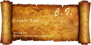 Czech Ida névjegykártya